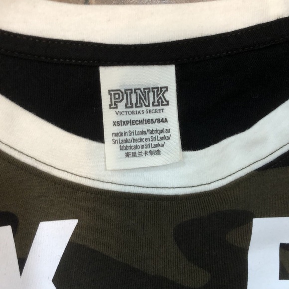 vS Pink Camo bling long sleeve - Picture 4 of 6